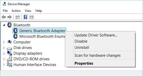 Bluetooth update windows 10 hp